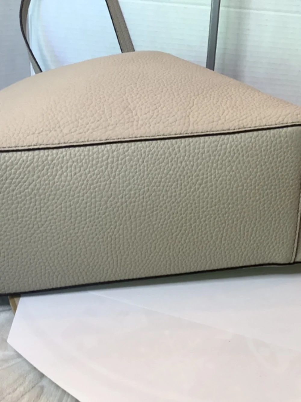 EUC Beige Michael‎ Kors tote shoulder leather bag